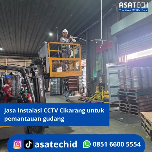 Jasa Instalasi CCTV Cikarang untuk pemantauan gudang