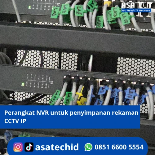 Pasang CCTV IP Perangkat NVR untuk penyimpanan rekaman CCTV IP